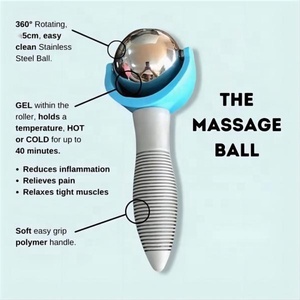 Rodillo de Hielo de Acero Inoxidable para Masaje Facial con Compresa Fría de 7.28 Pulgadas, Color y Logotipo Personalizables, Modelo HMB-3C - Product Image 6