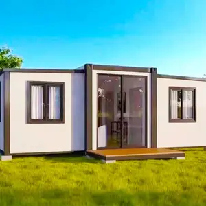 Support Custom Expandable Container House 3 Bedrooms Foldable Expandable Container House With Solor Energy