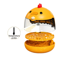 Nouvel incubateur à œufs électrique intelligent multifonctionnel automatique avec lumière LED, en plastique, pour usage domestique, garantie 1 an