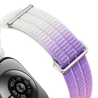 Bracelet de montre en nylon tissé respirant effet nuage, double section, pour Samsung Galaxy Watch Ultra 2 47mm et Watch9 40/44mm