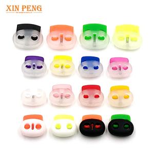 Atacado Ajustável Duplo Cord Lock End Bag Cord Spring Plastic Stopper - Product Image 2