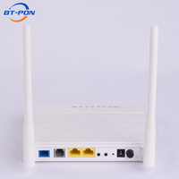 Router Módem WiFi VoIP de Fibra Óptica BT-PON GPON XPON FTTH, 1GE, 2 Puertos RJ45, Inalámbrico, 5dBi