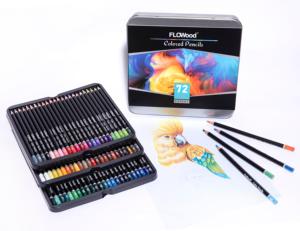 Lot <span class=keywords><strong>de</strong></span> Crayons <span class=keywords><strong>de</strong></span> Couleur Professionnels en Gros, 72 Teintes Assorties, Coffret Cadeau, Mine Anti-Casse, Kit <span class=keywords><strong>de</strong></span> Papeterie pour Peinture Artistique - Product Image 1