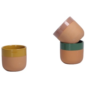 Nhà Máy Tùy Chỉnh Gốm Clay Mug Trên Tráng Men Màu Sắc Khác Nhau Cốc Cà Phê Nóng Bán - Product Image 2