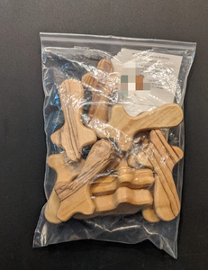 Fatto a mano gererusalem incrocia i regali cristiani tascabile crocifisso di palma piccole croci a mano in legno d'ulivo - Product Image 4