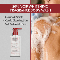 Private Label Natuurlijke Fruitzuur 20% Vcip Niacinamide Whitening Verhelderende Hydraterende Douchegel Parfum Body Wash Slaapmasker