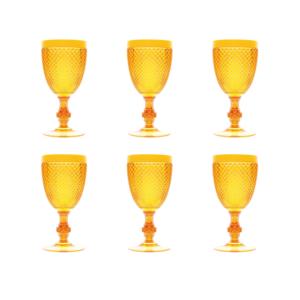 ชุดแก้วเอ็กเซลซา 6 ใบ แก้วพลาสติกทรงเพชร 39 ซล. สีเหลือง สำหรับงานปาร์ตี้ - Product Image 3