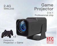 2024 Hot Mini Smart Game F600 Projecteur 32GB Jeux APP Télécharger Wifi Sans Fil Home Cinéma PK HY320 4K Portable Mini Projecteur