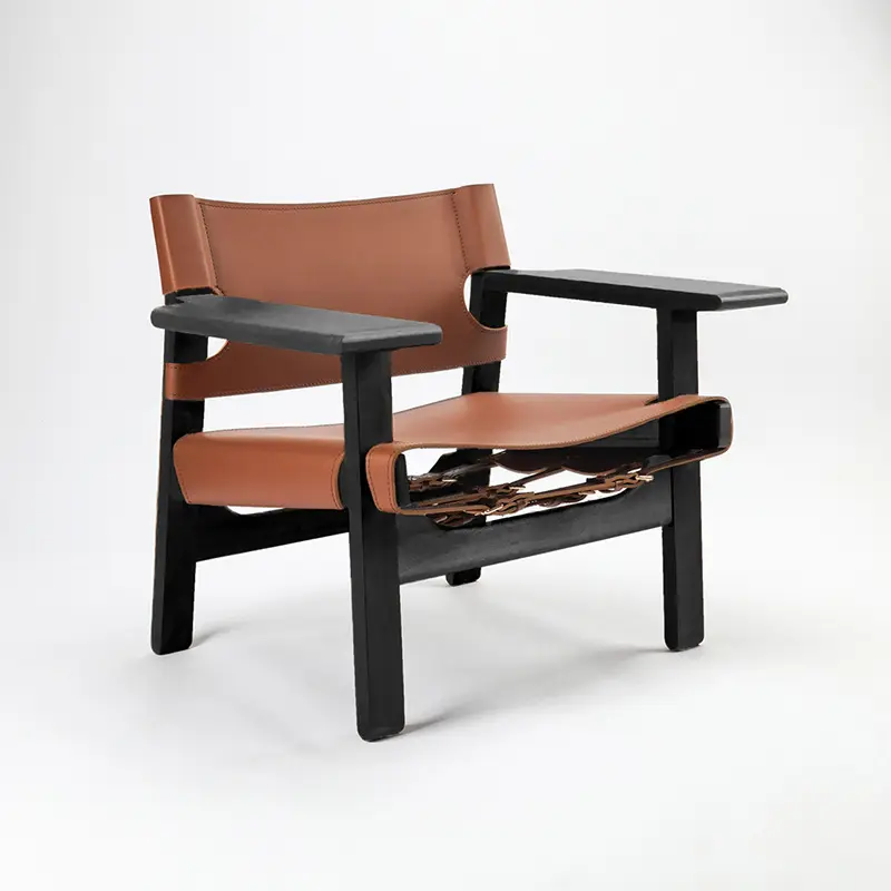 Chaises de loisirs simples en bois de conception espagnole chaises de meubles traditionnels pour le salon chaises éternelles modernes