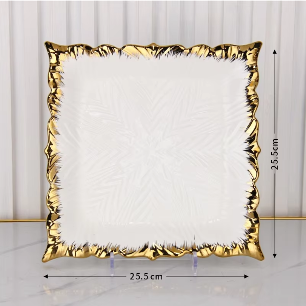 Plato cuadrado de repollo de 10 pulgadas