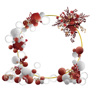 शादी पार्टी समारोह के लिए मेहराब स्टेज शादी की सजावट धातु गोल फ्रेम एल्यूमीनियम मिश्र धातु फ्रेम सर्कल जन्मदिन पृष्ठभूमि स्टैंड - Product Image 6