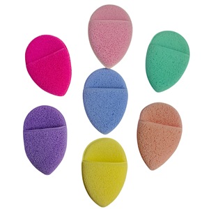 Al por mayor de fábrica: Esponjas de maquillaje en <span class=keywords><strong>forma</strong></span> de <span class=keywords><strong>pera</strong></span> para limpieza facial, estilo guante, color dopamina, serie de colores especiales para el rostro - Product Image 3