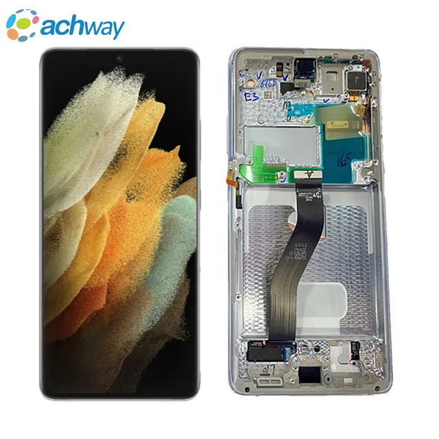 LCD For Samsung Galaxy S21 Ultra Sm-G998B Sm-G998U Sm-G998W Lcd Touch Screen Display Digitizer