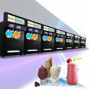 2021 New Design 2 Flavors High Quality Enclosed Frozen Cocktail Maker Slush Machine For Sale