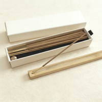 Boîte d'emballage de luxe personnalisée en carton rigide avec tiroir coulissant pour bâtonnets d'encens Agarbatti, type boîte d'allumettes