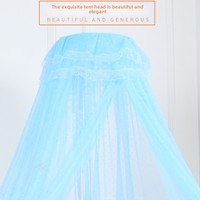 Moustiquaire de Lit Luxueuse sur Pieds pour Cour Impériale, Moustiquaire Universelle Cryptée pour Lit Bébé avec Support