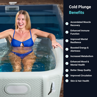 Enfriador de Agua para Baños de Hielo de 1 HP con Bomba y Motor Integrados, Control por Aplicación/WiFi, Bajo Ruido, Contenedor de 700 L para Inmersión