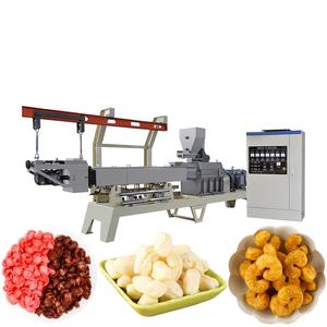 New Puffed Cheese Ball <b>Cereal</b> Ring Production Line High-Efficiency Automatic Motor-Driven Stainless Steel Snack Extruder Machine - Product Image 1