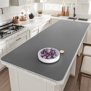 Longue assiette carrée antidérapante <span class=keywords><strong>de</strong></span> luxe personnalisée Ensemble <span class=keywords><strong>de</strong></span> tapis <span class=keywords><strong>de</strong></span> <span class=keywords><strong>Table</strong></span> à manger <span class=keywords><strong>de</strong></span> cuisine en caoutchouc <span class=keywords><strong>de</strong></span> <span class=keywords><strong>silicone</strong></span> imperméable et antidérapant Style classique - Product Image 1