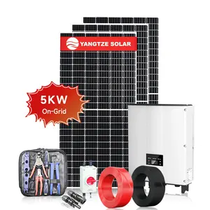 Kit pannello solare Yangtze 5kw 10 kw15kw home on grid home power sistema solare