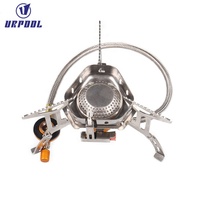Accessoire de réchaud à gaz pliable ultraléger en acier inoxydable pour la randonnée et l'escalade en plein air
