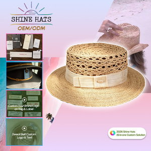 Sombrero de <span class=keywords><strong>Paja</strong></span> de Lujo OEM Shinehats 2026, Diseño Cloche para Mujer, Sombrero de Sol para Verano y Playa, Sombrero Tipo <span class=keywords><strong>Bucket</strong></span>, Venta al Por Mayor, Logotipo Personalizado - Product Image 6