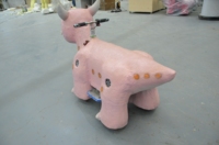 Modèle de scooter animatronique électrique personnalisé à monnayeur pour enfants, en forme de dinosaure, pour parcs d'attractions et centres commerciaux