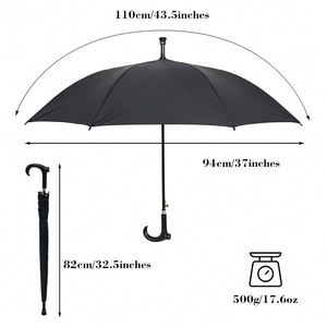 Paraguas de Golf Personalizados en Oferta, Regalo Empresarial, Impresión de Logotipo Publicitario, Paraguas Recto Resistente al Viento e Impermeable para la Lluvia - Product Image 2