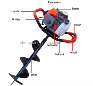 High Quality Soil Ground <b>Drill</b> Petrol Gas Powered Earth <b>Auger</b> Tree Planting Hole Digger Machine 2 Stroke Premium Excavator - Product Image 3