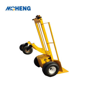 סין כבדה טיפוס חשמלי עגלה 500 ק "ג עומס מטען מתכת יד עם 4 גלגל דוללי oem להתאמה אישית - Product Image 5