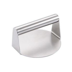 Stainless Steel Meat Press Round Square Barbecue Steak Pressing Plate Multipurpose BBQ Tools Durable Cooking Accessory - Product Image 3