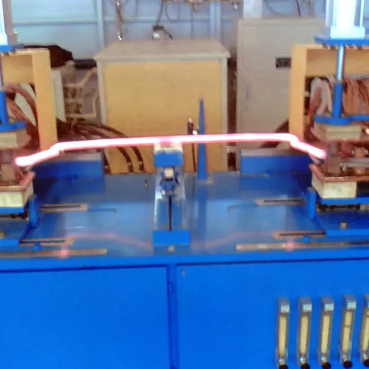 1000C intermediate frequency stabilizer bar induction heating equipment with cold forming process for heating