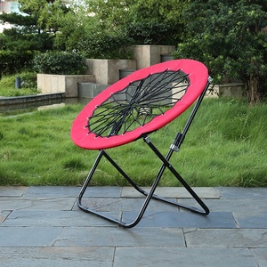 Silla Redonda Tipo Luna para Acampar al Aire Libre, Silla de Playa Plegable con Cordón Elástico de Alta Resistencia - Product Image 4