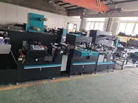 Mesin Cetak Flexo & Die Cutting FN-370D Mesin Kombinasi untuk Label Kertas Perekat Diri, Film, Pencetakan Foil Tembaga