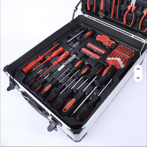 187PCS Wholesale Home <b>DIY</b> & Garage Mechanical <b>Tool</b> Kit Set Socket Wrenches Sets in Trolley Wheeled SCK-499 Stainless - Product Image 5