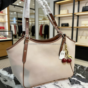 Wholesale Women's Luxury Design New York Style Canvas Large Capacity <b>Tote</b> Handbag Designer Bags for Women Sac Pour Femme Leather - Product Image 1