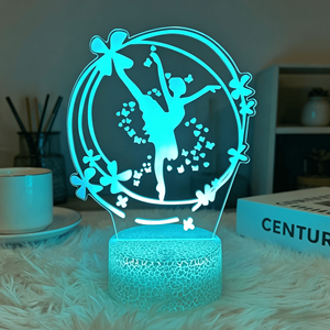 2025 Night Light Lamp Ballet Girls Bedroom <b>Bedside</b> Small Lamp <b>Table</b> Decor - Product Image 2