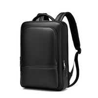 Mochila de Negocios de Diseño Moderno, Impermeable, de Material PU, Mochila para Computadora de Gran Capacidad