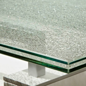 Verre feuilleté fissuré par <span class=keywords><strong>glace</strong></span> Verre cassé pour table à manger Verre fissuré par <span class=keywords><strong>glace</strong></span> colorée pour dessus <span class=keywords><strong>de</strong></span> table - Product Image 2