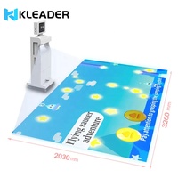 Portable Mobile bricolage interactif sol Rising projecteur moteur écran Projection système de jeu support mobile projecteur de sol Saio