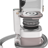 2024 nouvelle vente 6 en 1 aspirateur pour animaux de compagnie tondeuse électrique Slicker nettoyage chien et chat poils d'animaux fourrure toilettage brosse Kit