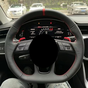 Accesorios para Automóviles Más Vendidos, Volante de Cuero y Fibra de Carbono para Audi S6 S7, Juego Completo de Volante para Automóvil - Product Image 5