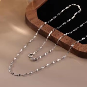 Vendita calda 925 in argento Sterling 1.5mm piccola <span class=keywords><strong>collana</strong></span> infinita ciondoli belle donne S925 gioielli <span class=keywords><strong>collana</strong></span> a catena clavicola - Product Image 1