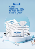 Lingettes nettoyantes jetables de haute qualité pour animaux de compagnie, 10 pièces, pour chiens et chats, élimination des taches des yeux, des oreilles et du corps, désodorisantes, sans rinçage, pour la salle de bain et le toilettage