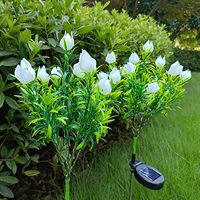 TSINYE LED Moderne Solaire Jardin Lumières Étanche Fleur Spike Lumière Solaire Lumières Extérieures pour Cour Porche Patio Décor Présent
