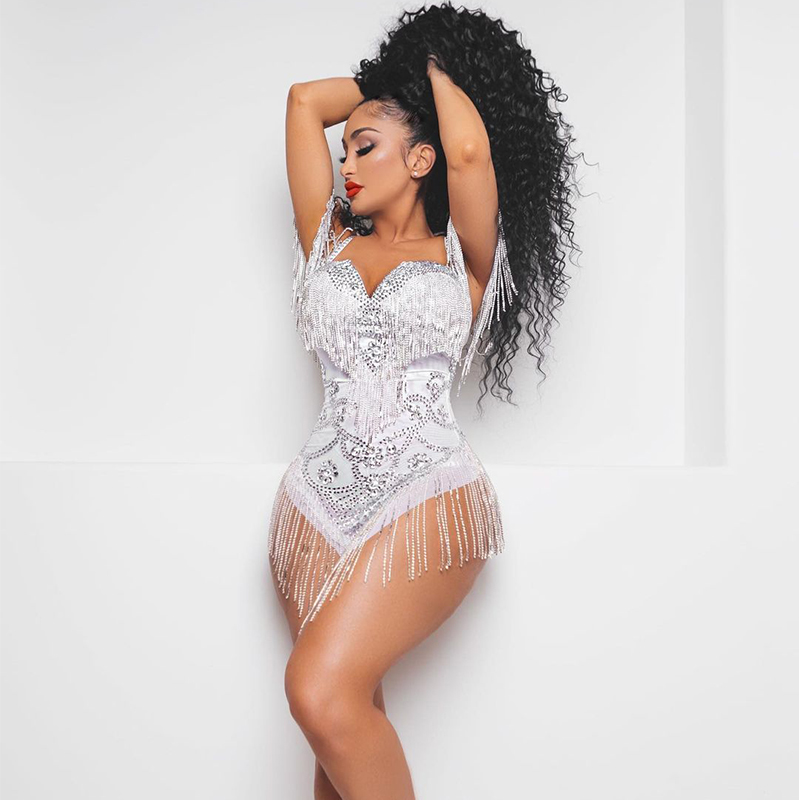 sachin and babi light blue dress Sparkly Rhinestone Fringe Performance Wear for Women Crystal Sequin Mini  Sexy White Club Dress Summer Holiday Outfit Party Show| Alibaba.com