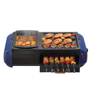 ZY Parrilla Giratoria Multifunción para Kebab, Asador Rotatorio Doméstico, Olla Caliente, Barbacoa sin Humo, Horno de Barbacoa - Product Image 6
