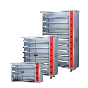 Asador eléctrico de acero inoxidable de 9 varillas, máquina de asador de <span class=keywords><strong>pollo</strong></span> comercial, estante eléctrico giratorio para horno de restaurante, asado - Product Image 5