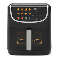 Freidora de Aire Digital Anbolife 8L, 1800W, Pantalla Táctil, 12 Ajustes Preestablecidos, 80-200°C, Temporizador de 60min, Antiadherente, LFGB, FDA, OEM, ODM