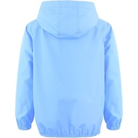Veste de course d'extérieur personnalisée pour enfants en gros, coupe-vent 100 % PU avec col montant en toile imperméable